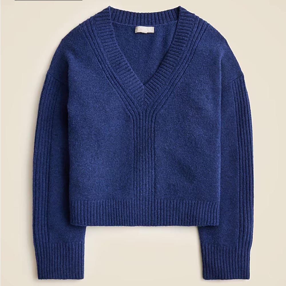 J Crew Relaxed V-neck sweater in Supersoft yarn